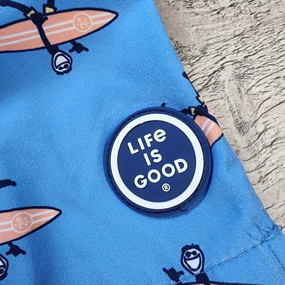Life is Good Men's Jake Surfboard Print Swim Trunks Size M - Picture 5 of 10